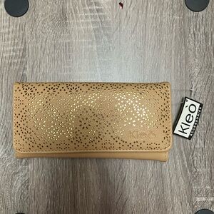 Tan Women's Clutch Wallet